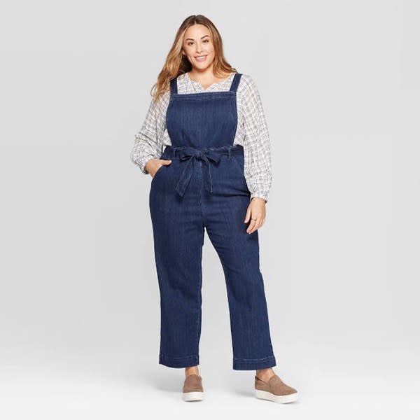 Universal Thread Sleeveless Square Neck Denim Jumpsuit