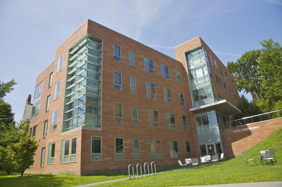 The exterior of Sophia Gordon Hall Tufts University, Medford, Massachusetts, New England, USA. (Photo: Barry Winiker via Getty Images)