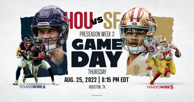 Offensive Dynamism On Full Display in 49ers vs Texans Preseason Week 3 Clash