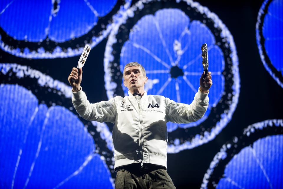 <p>In an incident of air rage, Stone Roses frontman Brown hammered on the door of the cockpit and threatened to cut a stewardesses hands off on a flight back to the UK from Paris. He was jailed for four months, but served only two. </p>