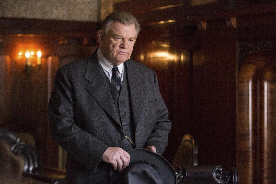 This image released by Warner Bros. Entertainment shows Brendan Gleeson in a scene from "Live By Night." (Claire Folger/Warner Bros. Entertainment via AP)