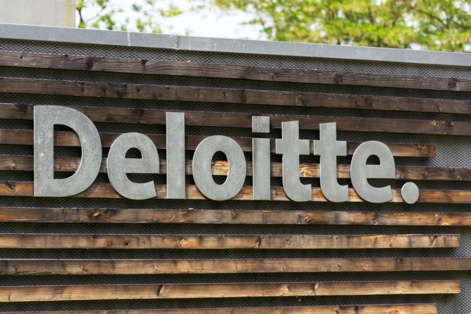 Deloitte is abandoning the Ethereum blockchain by moving its client work to VeChain. | Source: Shutterstock
