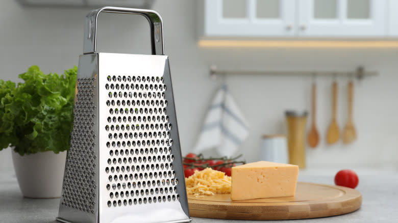 box grater with cheese