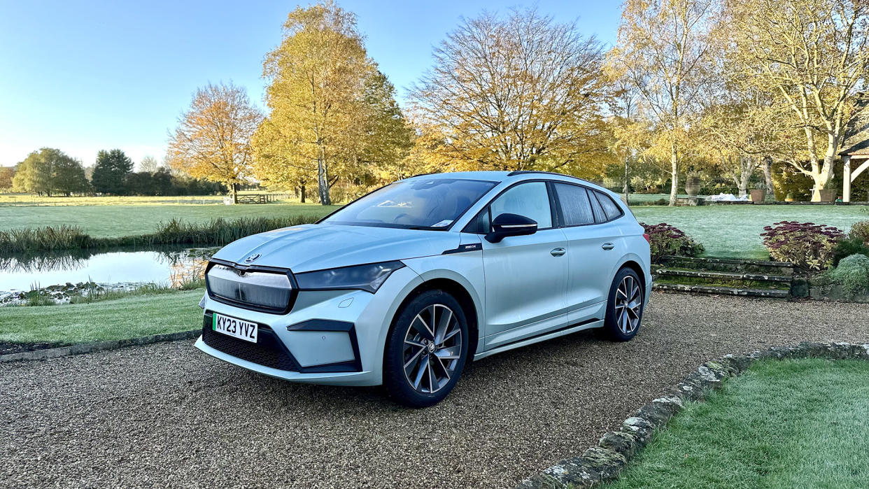  Skoda Enyaq iV 85x electric car. 