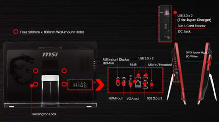  採用GTX980M高規遊戲AIO-微星msi AG270 2QE