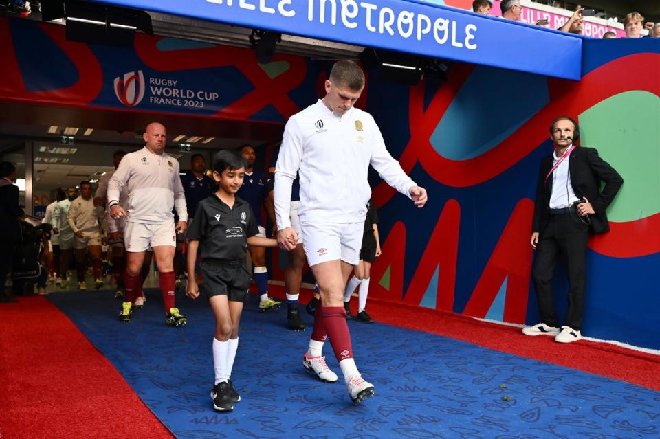 Owen Farrell led England out as captain against Samoa and broke Jonny Wilkinson’s points record (Getty Images)