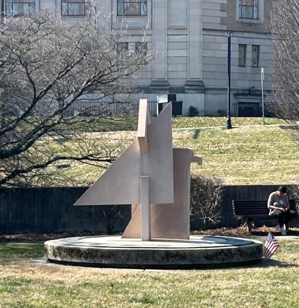 A near replica of the original Memorial Eagle now rests in the southwest corner of the lawn at the City County Building. Col. Norman Gaddis, a former prisoner of war who came to Knoxville in 1973 to dedicate the original monument honoring Knox and other East Tennessee soldiers who died in the Vietnam War, died on Feb. 13 at the age of 100.