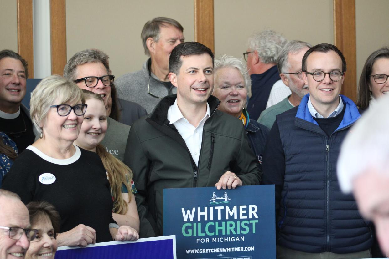 Pete Buttigieg visited Charlevoix on Saturday, Oct. 29, to rally volunteers for the local Democratic candidates.