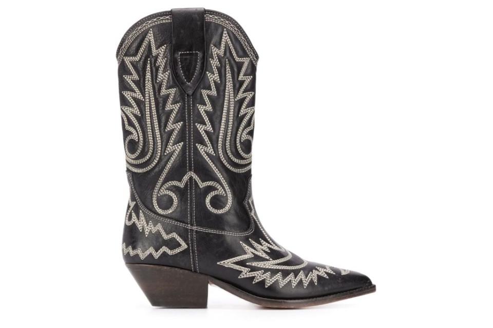 isabel marant, duerto ankle boot, cowboy boot