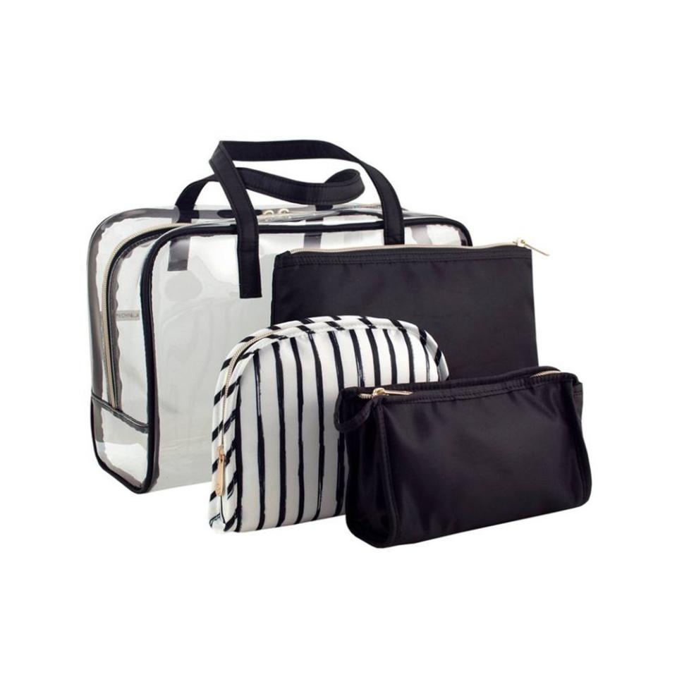 <p><a href="https://go.redirectingat.com?id=74968X1596630&url=https%3A%2F%2Fwww.target.com%2Fp%2Fsonia-kashuk-8482-makeup-organizer-bag-set-black-stripe%2F-%2FA-52702584&sref=https%3A%2F%2Fwww.elle.com%2Fbeauty%2Fg27706906%2Fbest-travel-toiletry-bags-women%2F" rel="nofollow noopener" target="_blank" data-ylk="slk:Shop Now;elm:context_link;itc:0;sec:content-canvas" class="link ">Shop Now</a></p><p>Makeup Organizer Bag Set</p><p>target.com</p><p>$34.99</p><span class="copyright">Courtesy of the brands</span>