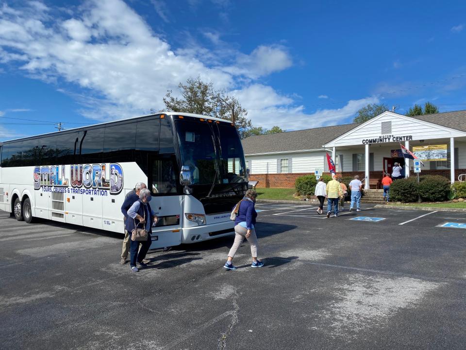 The Oak Ridge History Museum Heritage Tourism tour bus stop.