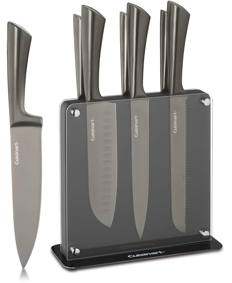 Cuisinart Space-Saving Onyx 8-Piece Cutlery Set with Magnetic Block