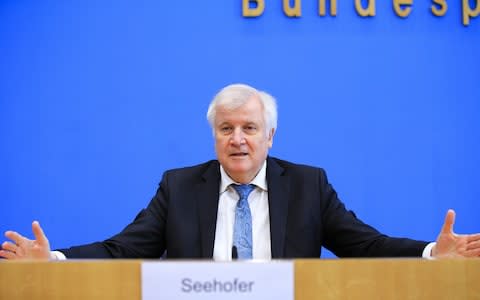 German Interior Minister Horst Seehofer - Credit: Abdulhamid Hosbas/Anadolu Agency via Getty Images