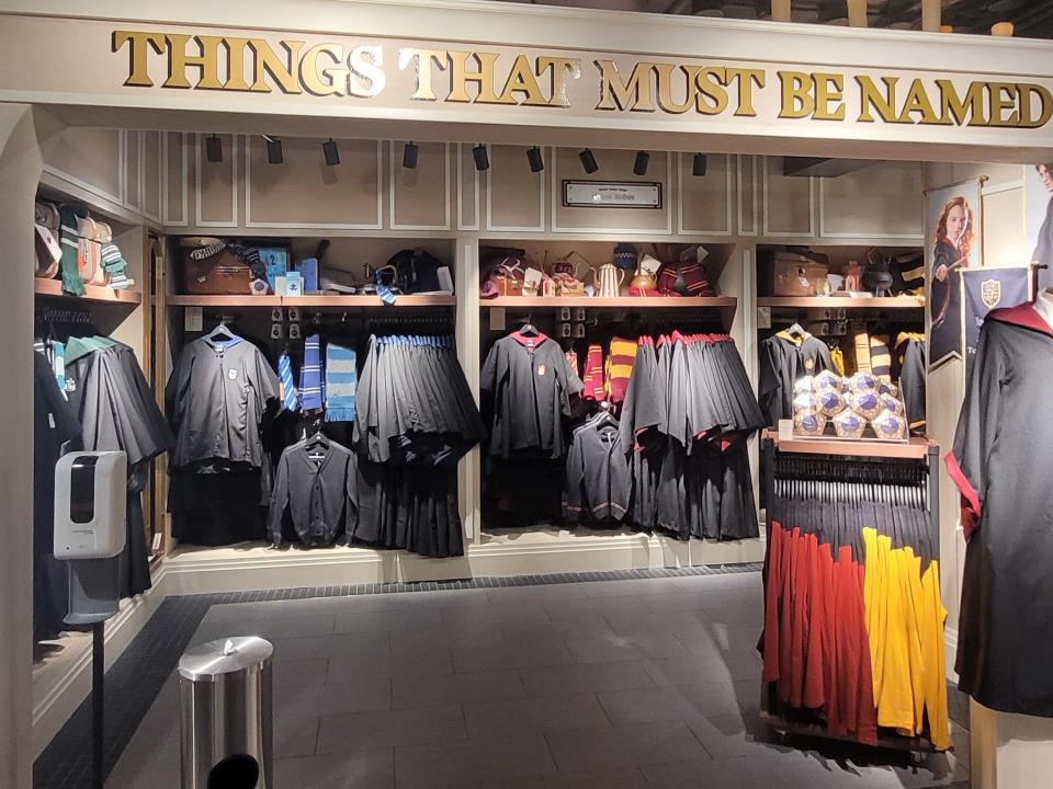 harry potter store tour personalized section