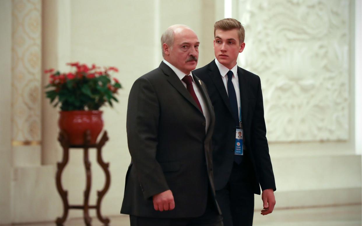 Belarus President Alexander Lukashenko and his son Nikolai Lukashenko - Getty Images AsiaPac 