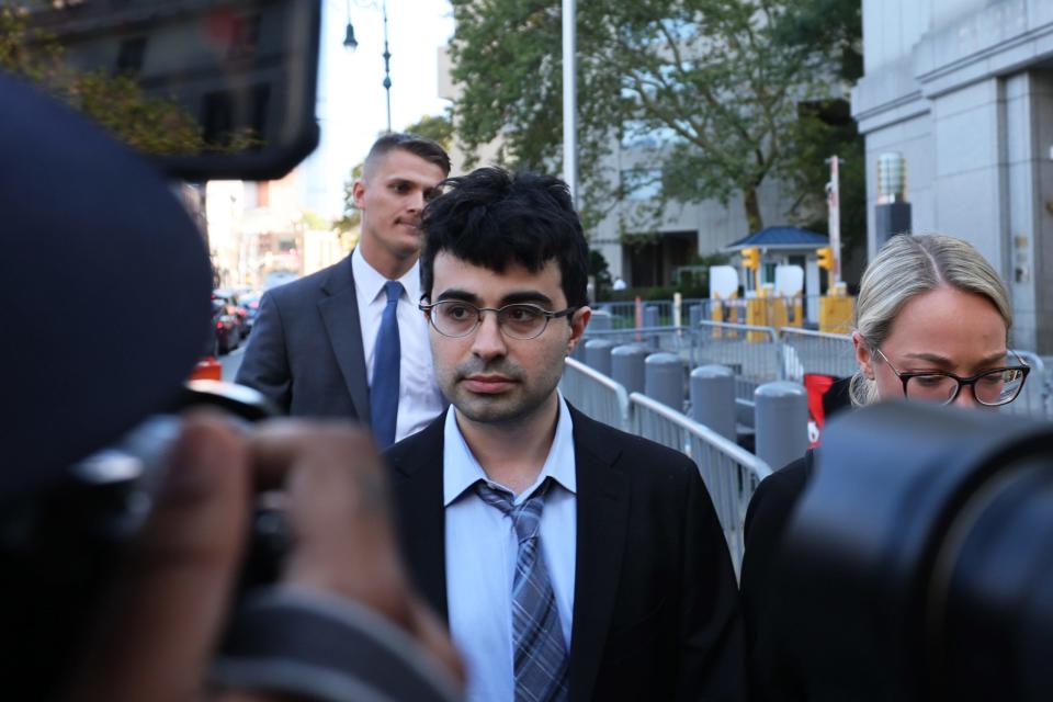 NEW YORK, NEW YORK - OCTOBER 04: Former FTX developer Adam Yedidia leaves after testifying during the trial of former FTX CEO Sam Bankman-Fried at Manhattan Federal Court on October 04, 2023 in New York City. Bankman-Fried has pleaded not guilty to seven counts of fraud and conspiracy in connection with the collapse of the crypto exchange he founded, FTX. - Copyright: Michael M. Santiago/Getty Images