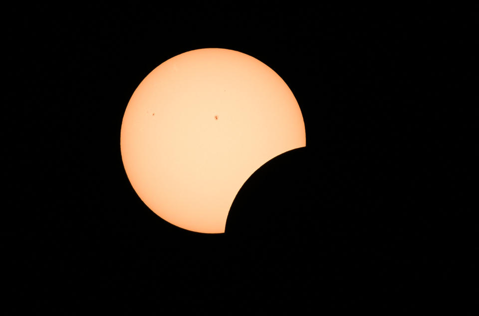 1. Partial Eclipse in Bloomington, Indiana