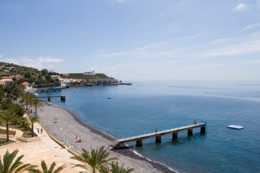 <b><p>Madeira International Airport, Santa Cruz, Portugal</p></b> <p>Said to be difficult even for seasoned pilots to manoeuvre, this airport was once known for its short runway that measured only 1,400m in length - it was later extended by another 400 metres.</p>