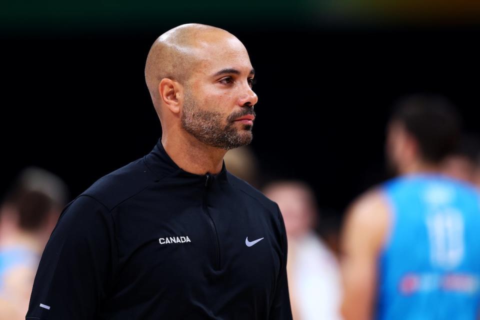 Canadian men's basketball team head coach Jordi Fernandez, seen above in September 2023, was hired in the same role by the NBA's Brooklyn Nets on Monday. (Yong Teck Lim/Getty Images - image credit)