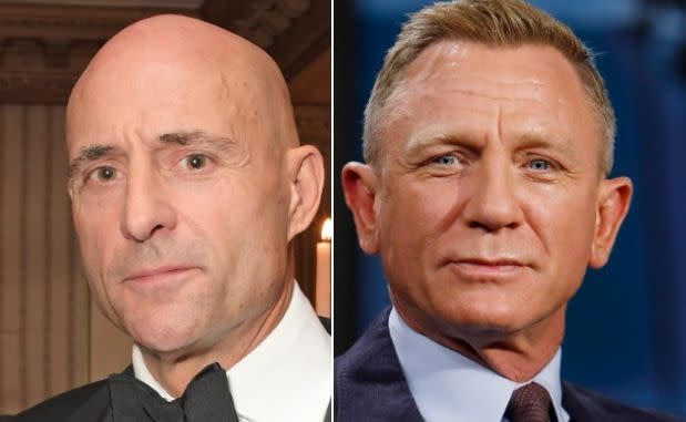 Mark Strong, left, says he botched the audition after a night out with Daniel Craig. (Photo: Getty Images)