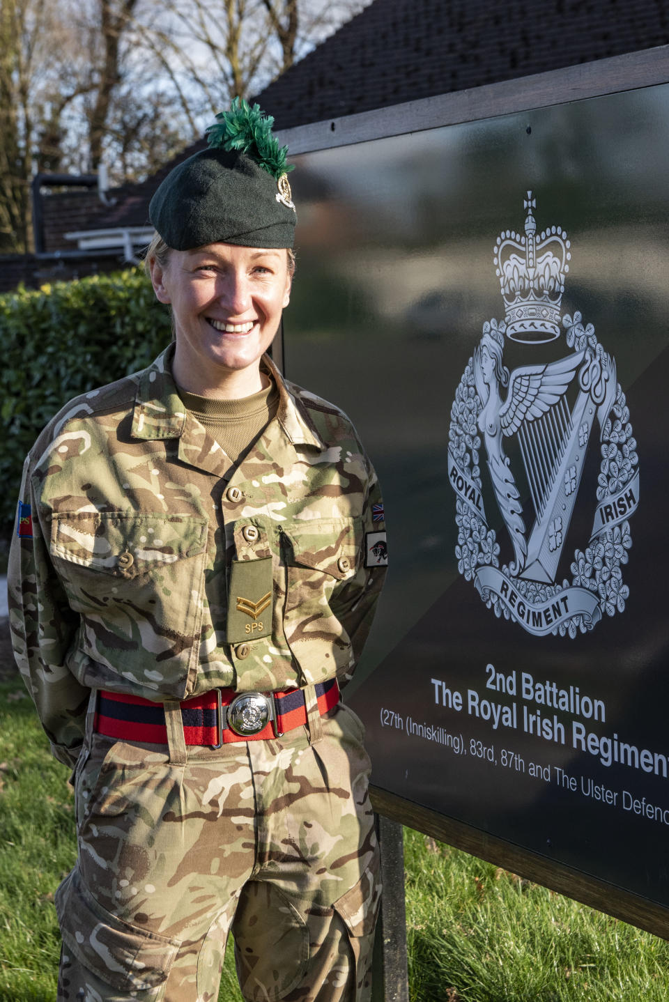 Corporal Natalie Bowman. 39, from Co Armagh has been serving for eight years with 2 Royal Irish (Crown Copyright/Robbie Hodgson/PA)