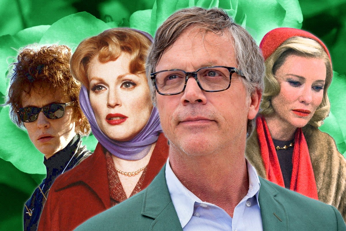 ‘The best movies always make you uncertain about things’: Filmmaker Todd Haynes (centre), alongside (left to right) Cate Blanchett in ‘I’m Not There’, Julianne Moore in ‘Far from Heaven’ and Blanchett in ‘Carol’  (Shutterstock/Sky/iStock)