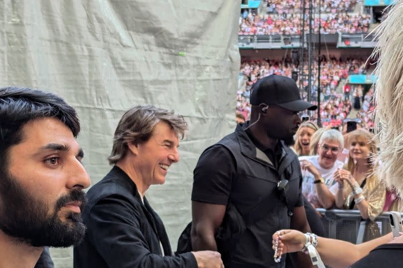 Tom Cruise attends Taylor Swift concert