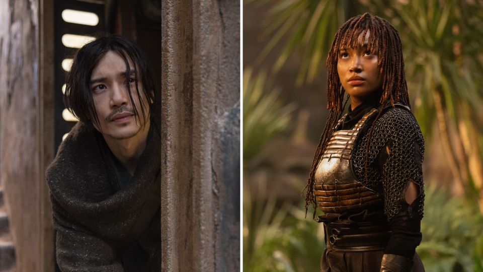 Qimir (Manny Jacinto) and Mae (Amandla Stenberg) in Lucasfilm's THE ACOLYTE, exclusively on Disney+ (Christian Black)