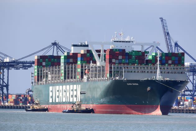 Shipshape: Ever Given's docking in the UK after a dramatic few months (Photo: Dan Kitwood via Getty Images)