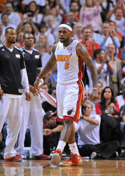 LeBron James had 17 points, eight assists and six rebounds in the Heat's opening victory. (USA Today)