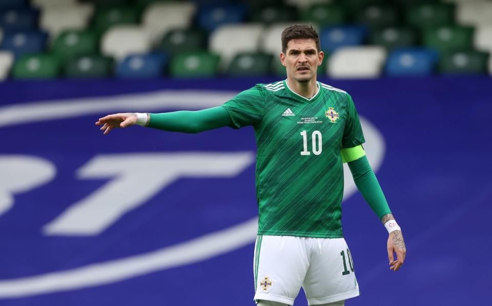 Striker Kyle Lafferty has been recalled by Northern Ireland at the age of 34 (Liam McBurney/PA) (PA Archive)