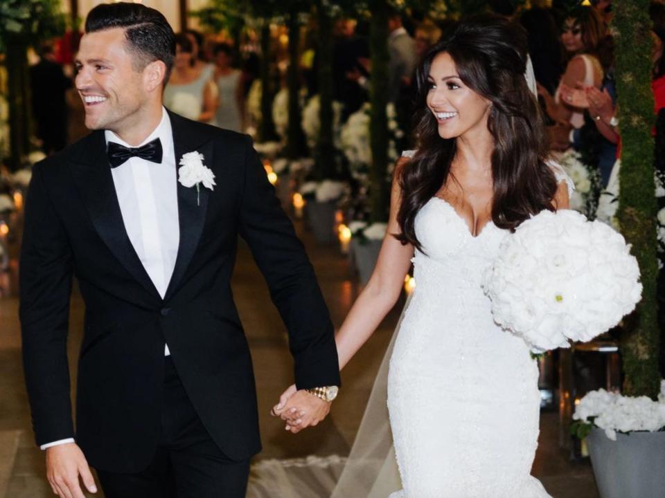 Mark Wright and Michelle Keegan at their wedding in 2015.