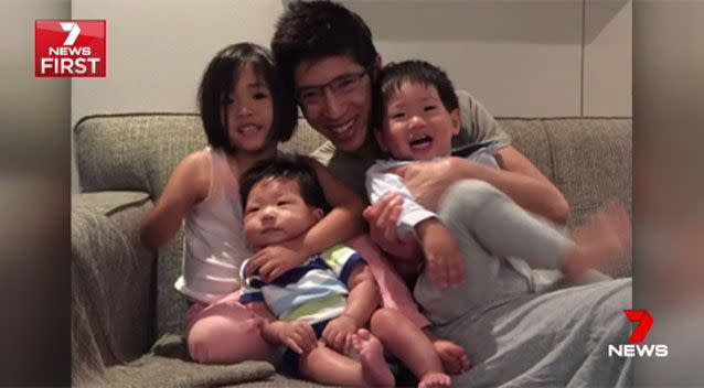 The loving father-of-three. Source: 7 News