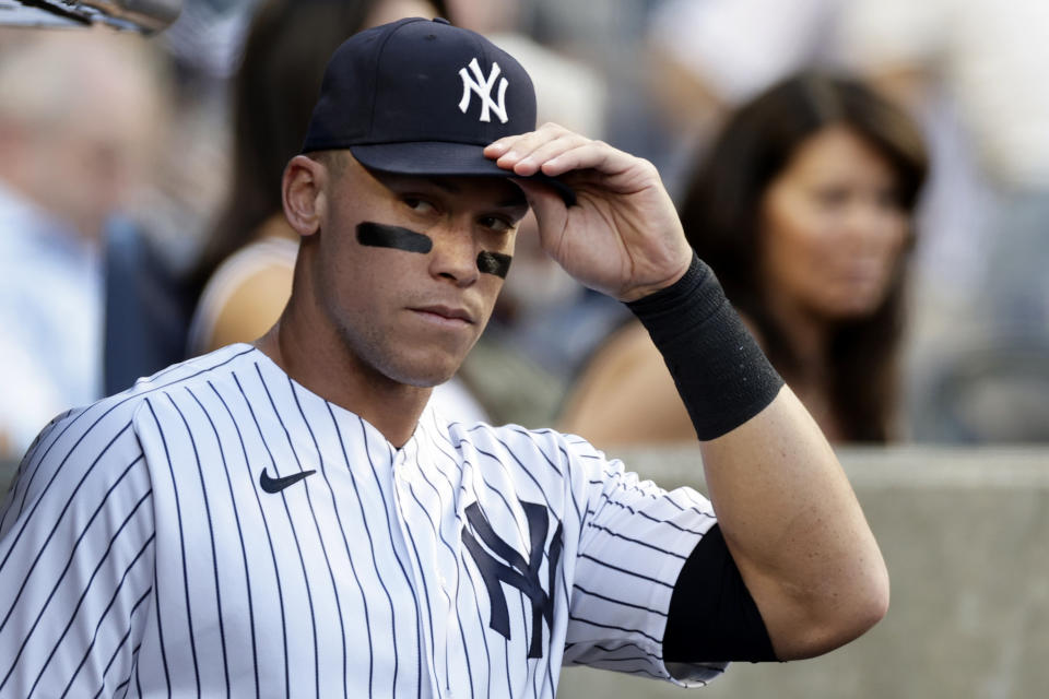 Pemain sayap kanan New York Yankees Aaron Judge akan absen hingga setidaknya 8 Mei.  (Foto AP/Adam Kelaparan)