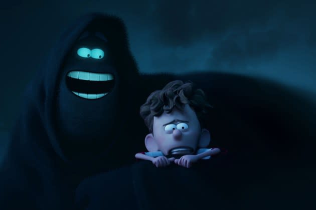 Paul Walter Hauser and Jacob Tremblay in 'Orion and the Dark.'  - Credit: DreamWorks Animation/Netflix