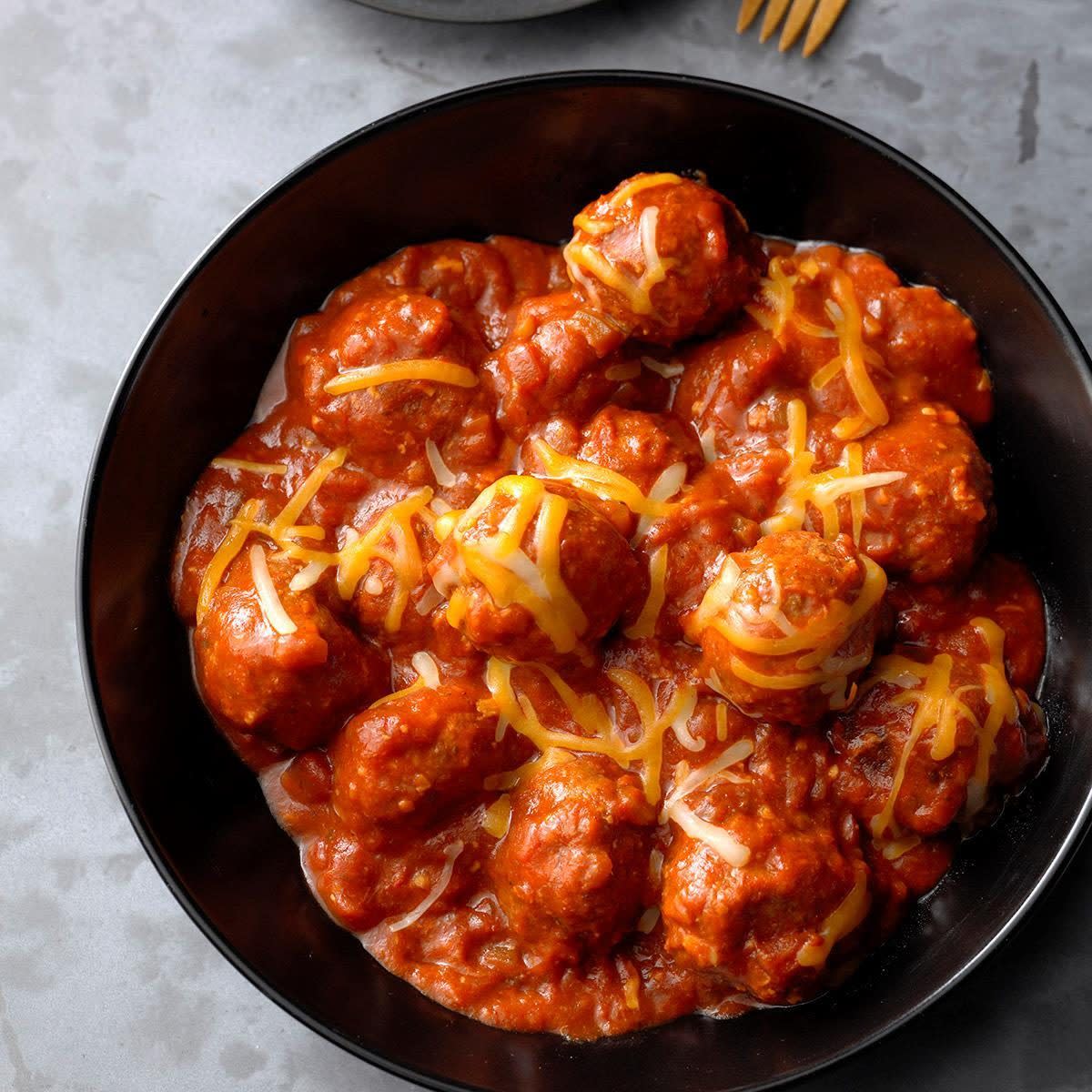 Potluck Enchilada Meatballs