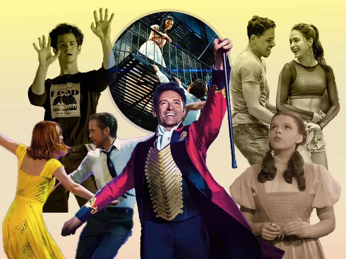 Films such as ‘La La Land’ and ‘The Greatest Shownman’ follow a storied tradition of screen musicals  (Lionsgate/Twentieth Century Fox/Netflix/BBC)