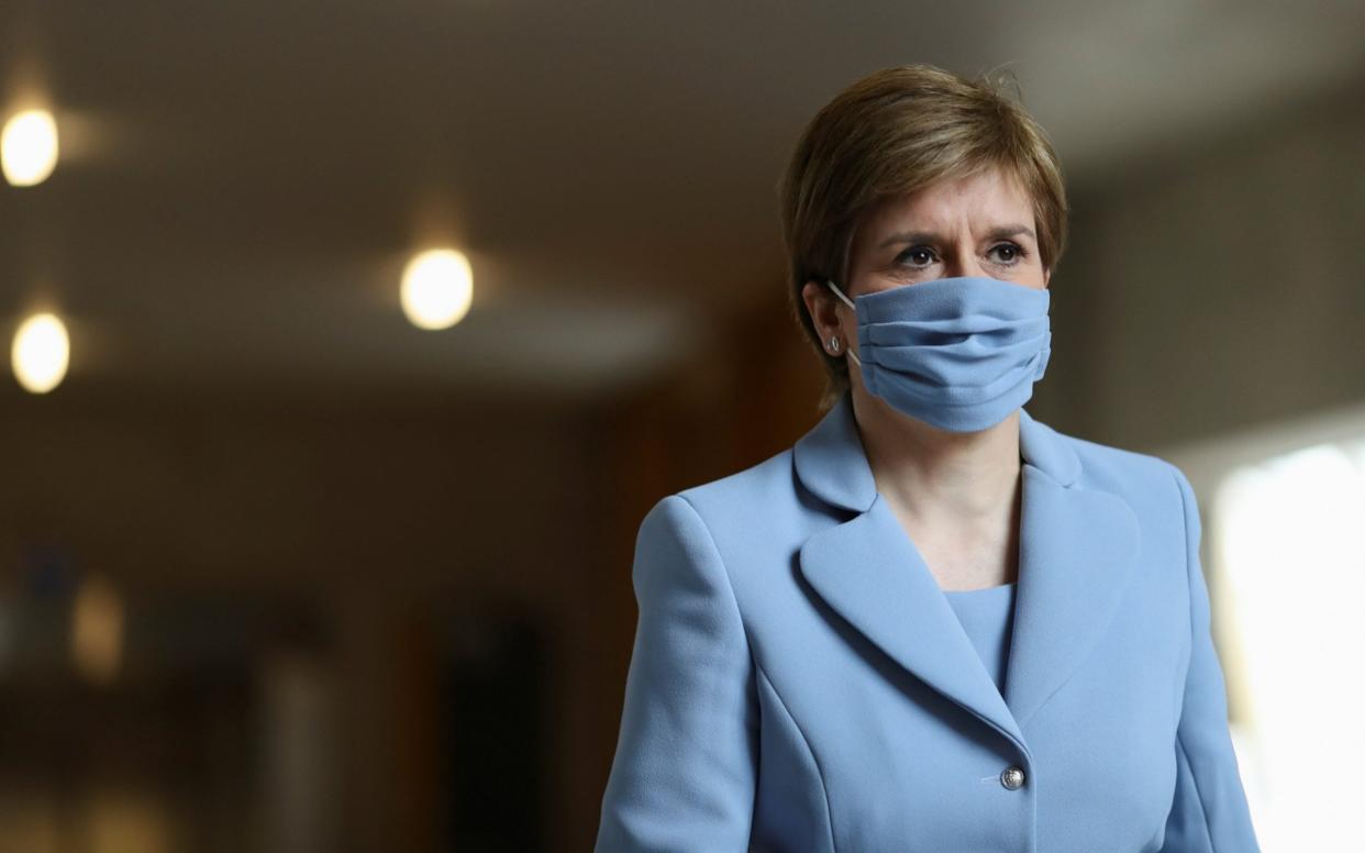 Nicola Sturgeon attending First Minister's Questions - Getty Images Europe