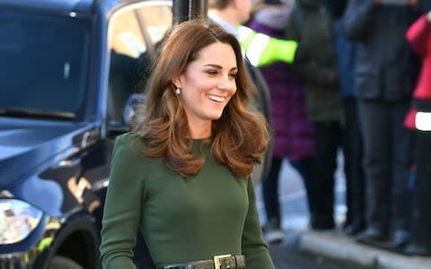 The Duchess of Cambridge arriving for a visit to Family Action  - Credit: PA