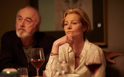 Peter Egan as Martin Hughes and Janet Dibley as Jenny - Credit: ITV