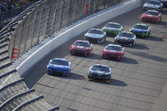 Ryan Blaney wins inaugural NASCAR Cup Series race at Iowa Speedway - Yahoo  Sports