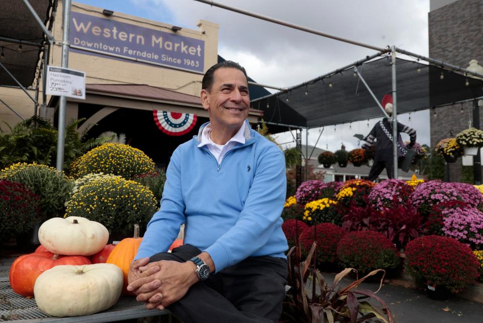 Steve Selvaggio, owner of Western Market on Nine Mile Road in Ferndale on Saturday, Oct. 7, 2023. The popular grocery store is celebrating its 40th anniversary in business this year and is known for its prepared foods, butcher department and a variety of other items that many big box grocery stores do not carry.