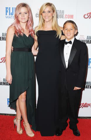 <p>Jon Kopaloff/FilmMagic</p> (Left to right) Ava Phillippe, Reese Witherspoon and Deacon Phillippe at the 2015 American Cinematheque Awards