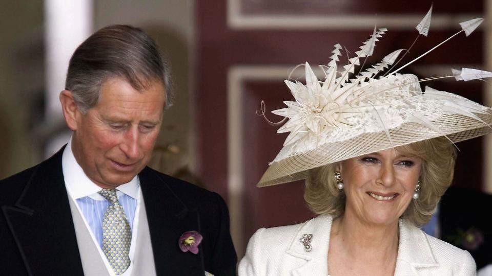Charles wore his beloved signet ring on his wedding day