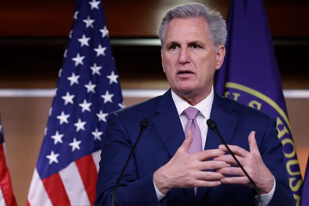 In the days after Jan. 6, 2021, House Minority Leader Kevin McCarthy privately expressed concerns that members of his own party were provoking violence. In the following months, he responded to similarly extreme rhetoric from some members of his party by defending them or staying silent. (Photo: Chip Somodevilla via Getty Images)