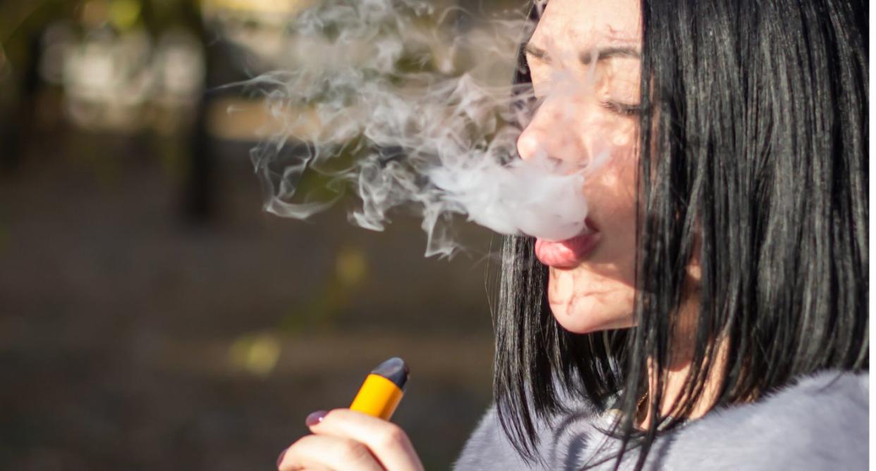 Woman Vaping. (Getty Images)