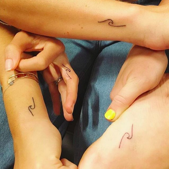 Miley Cyrus’s Wave Tattoo