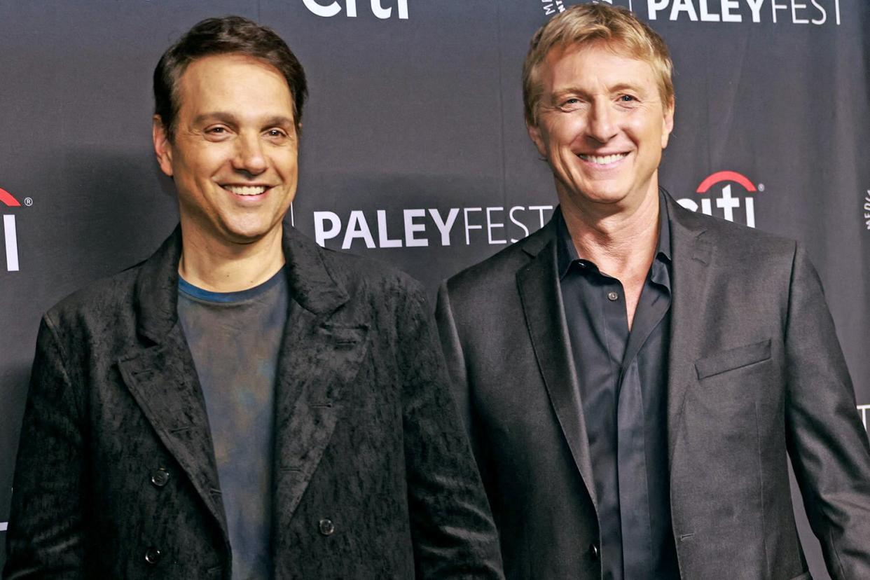 Ralph Macchio and William Zabka