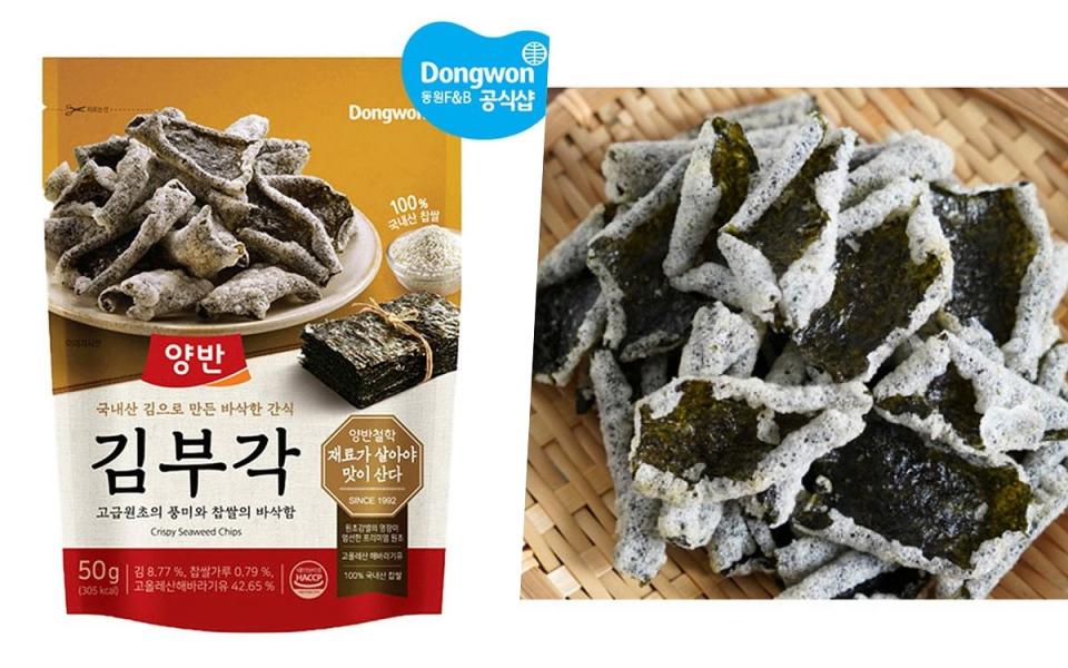 Dongwon 海苔脆片餅 圖片來源：emart