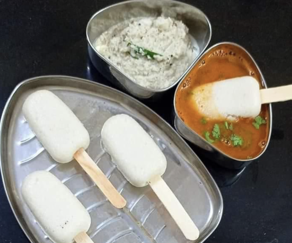 The contentious Idli with an ice cream stick, that has left social media users divided  (Anand Mahindra/ Twitter)